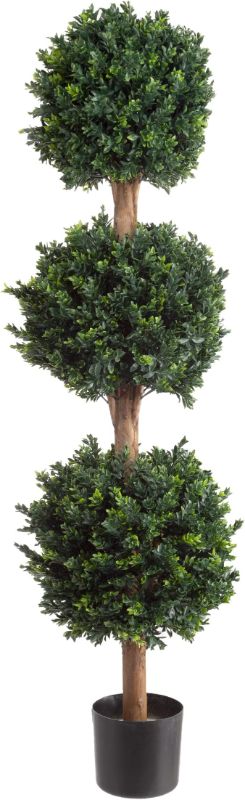 Photo 1 of Pure Garden 50-10007 Hedyotis Triple Ball Tree, 5-Feet, 15x15, Green
