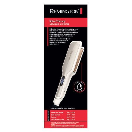 Photo 1 of Remington 2 Shine Therapy Hair Straightener - Gold
