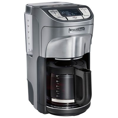 Photo 1 of Hamilton Beach Professional 12 Cup Programmable Coffee Maker, One Size , Silver
