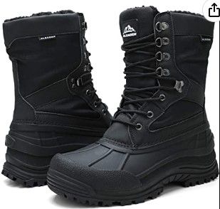 Photo 1 of ALEADER Men's Lace Up Insulated Waterproof Winter Snow Boots 11
