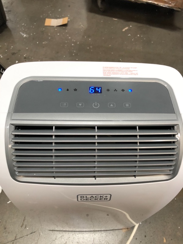 Photo 4 of BLACK+DECKER 8,000 BTU Portable Air Conditioner with Remote Control, White missing all accessories
