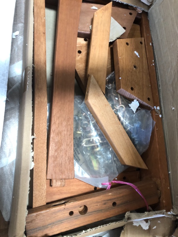 Photo 1 of (DAMAGED)Furinno Tioman Hardwood Patio / Garden / Outdoor Porch Swing, 2 Seater with Stand, Natural
**SEATER DAMAGED**