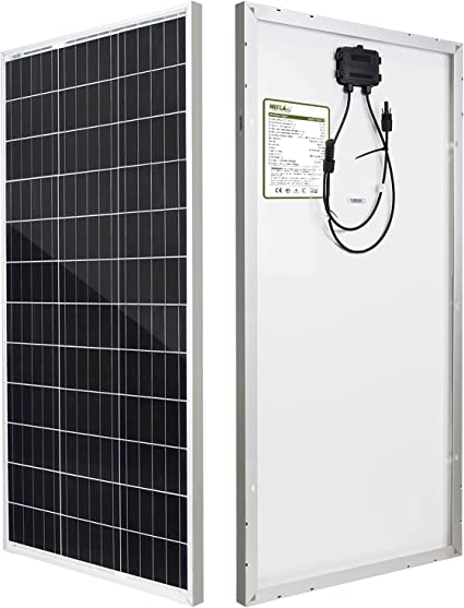 Photo 1 of **MISSING PARTS AND DAMAGE WIRED**
HQST 100 Watt 12V Monocrystalline Solar Panel with Solar Connectors, High Efficiency Module PV Power for Battery Charging Boat, Caravan, RV and Any Other Off Grid Applications

