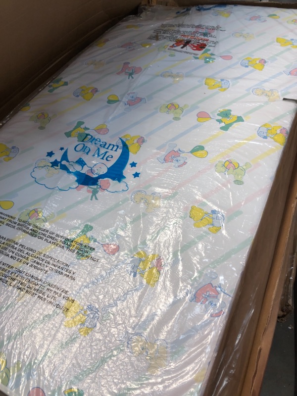 Photo 2 of Breathable 4 inch Full Size Foam Standard Crib and Toddler Mattress
