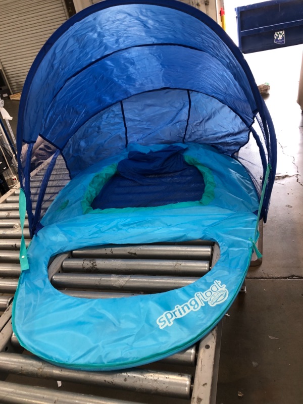Photo 3 of **MISSING FOAM**
SwimWays Spring Float Recliner with Canopy
