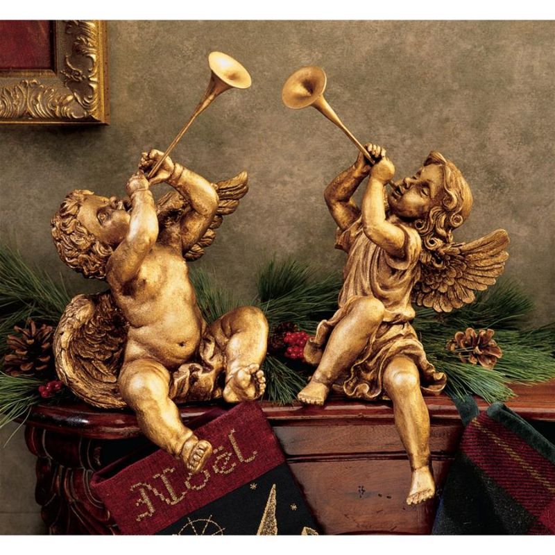 Photo 1 of Trumpeting Angels of St. Peters Square: Set of Boy & Girl Angels
