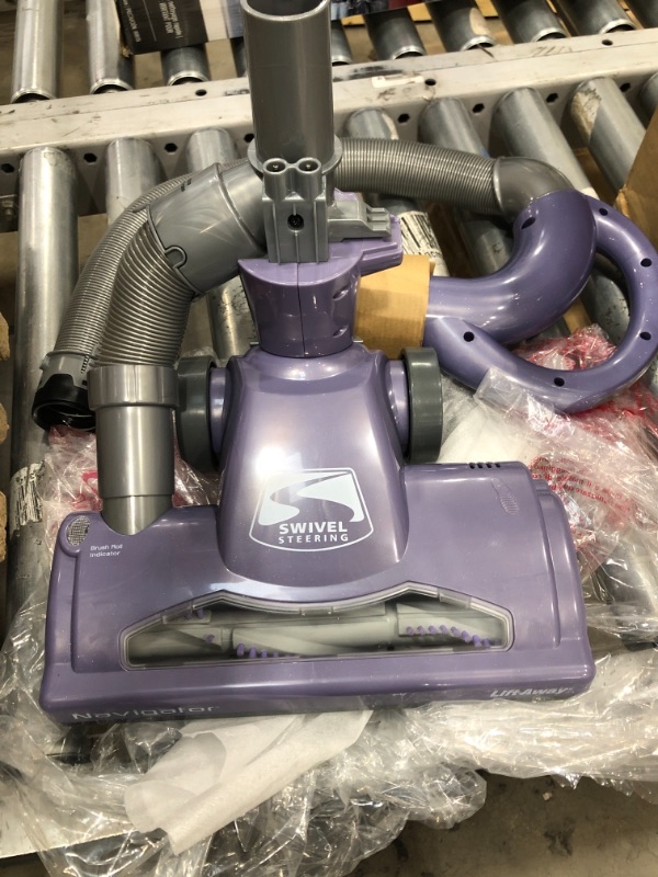 Photo 4 of Shark NV352 Navigator Lift Away Upright Vacuum with Wide Upholstery and Crevice Tools, Lavender
