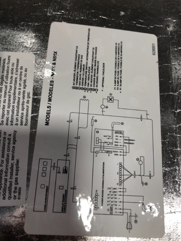 Photo 5 of *NONFUNCTIONAL* Norcold N412.3UL RV Refrigerator - 4.5 cu. ft. - AC/DC/LP - Left Hand Swing
