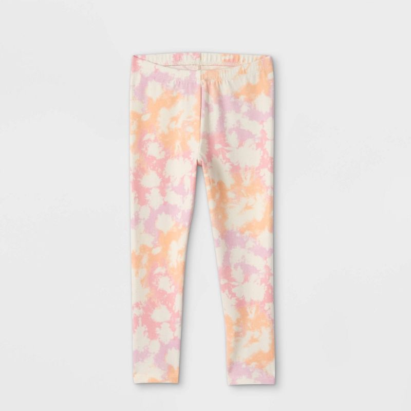 Photo 1 of pack of 4- Toddler Girls' Tie-Dye Leggings - Cat & Jack™ Light- size 4T