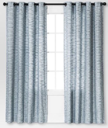 Photo 1 of 1pc Light Filtering Diamond Weave Window Curtain Panel - Threshold™

