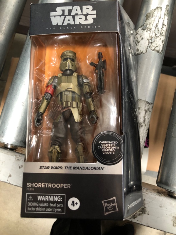 Photo 2 of Hasbro Star Wars the Black Series Carbonized Collection Shoretrooper 6 Inch Action Figure
