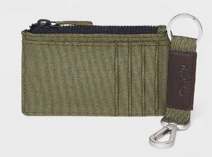 Photo 1 of Men's Nylon Card Case with Key Fob Set - Goodfellow & Co™ Green

