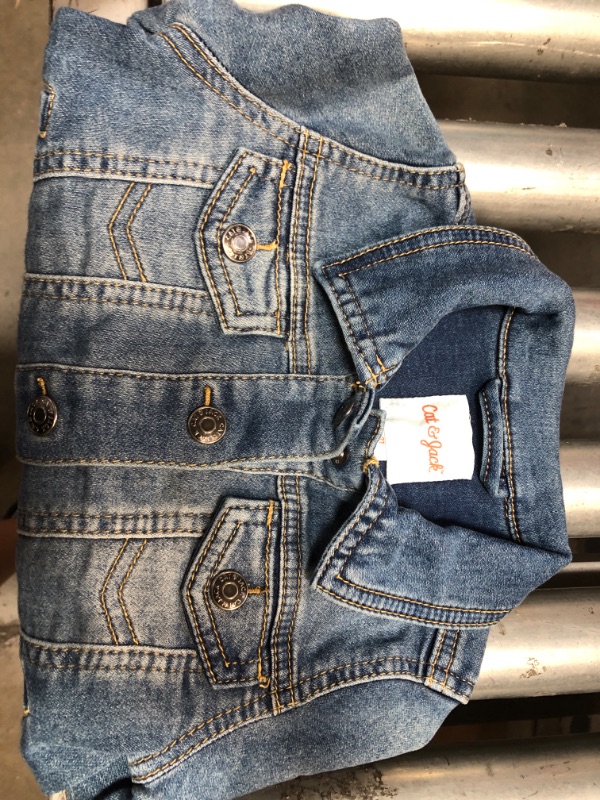 Photo 1 of 2T Toddler Girls' Vintage Denim Jacket - Cat & Jack™ Medium Wash

