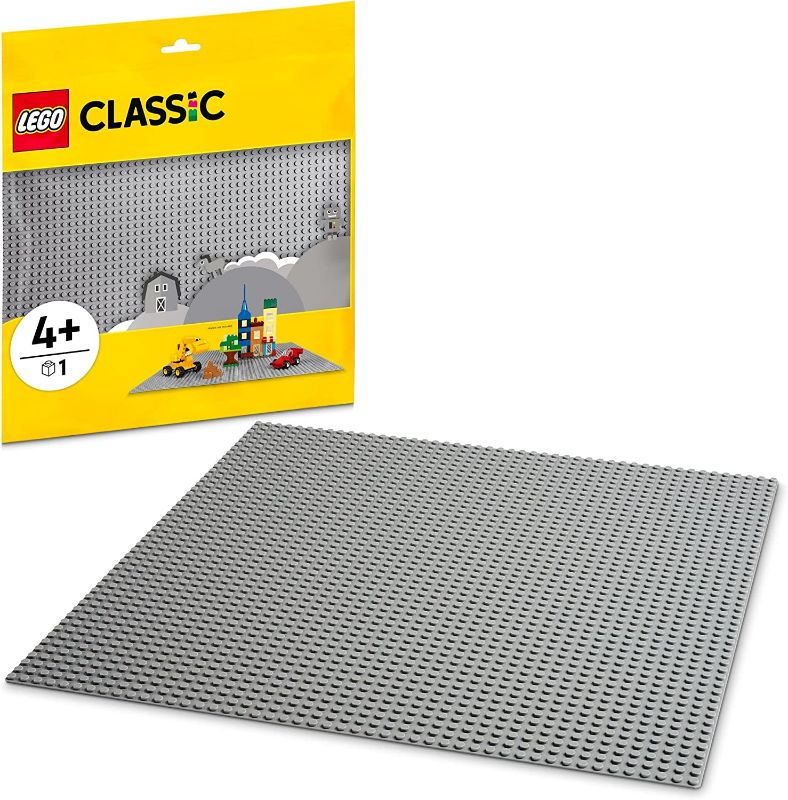 Photo 1 of LEGO Classic Gray Baseplate 11024 Building Kit; Square 48x48 Landscape for Open-Ended Imaginative Building Play; Can Be Given as a Birthday, Holiday or Any-Day Gift for Kids Aged 4 and up (1 Piece)
