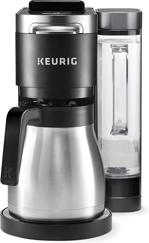 Photo 1 of Keurig K-Duo Plus Coffee Maker, Single Serve and 12-Cup Carafe Drip Coffee Brewer, Compatible with K-Cup Pods and Ground Coffee, Black
