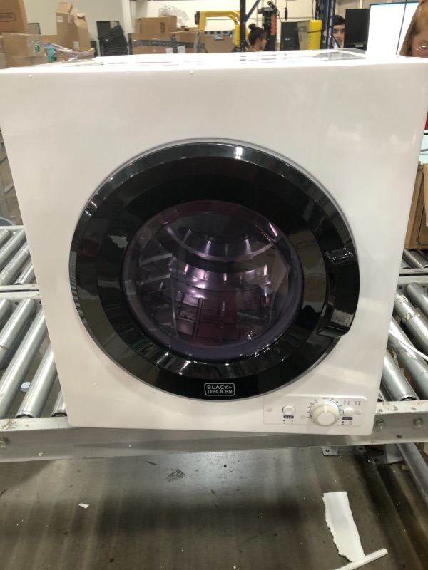 Photo 3 of 3.5 cu. ft. Capacity White Electric Dryer