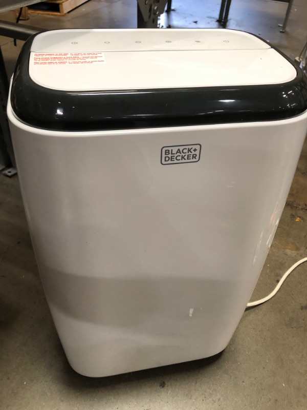 Photo 5 of BLACK+DECKER 8,000 BTU Portable Air Conditioner with Remote Control, White
