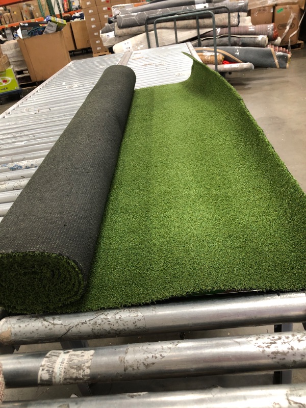 Photo 2 of Artificial Turf Grass Lawn 5 FT x8 FT, Realistic Synthetic Grass Mat, Indoor Outdoor Garden Lawn Landscape for Pets,Fake Faux Grass Rug with Drainage Holes
