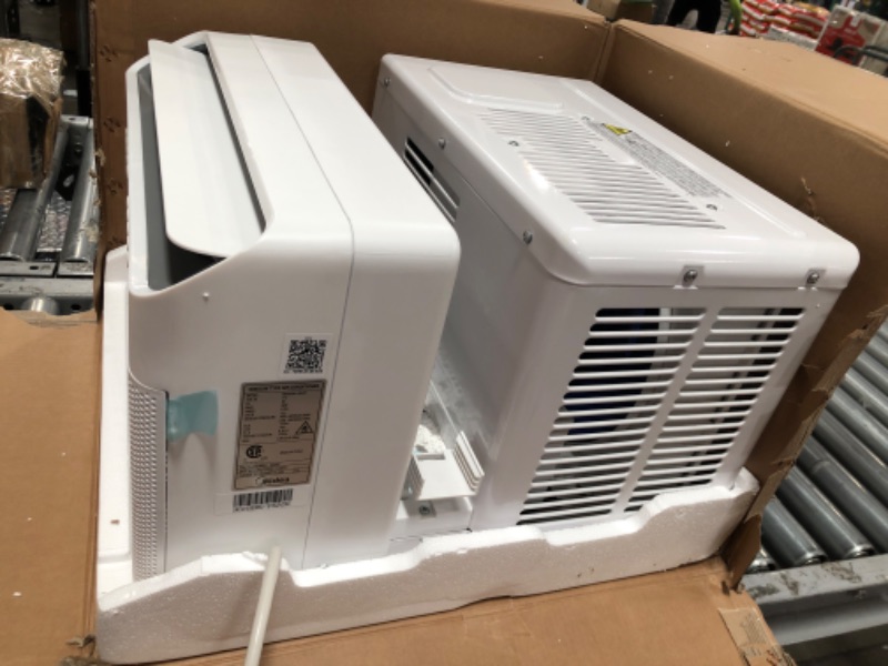 Photo 3 of Midea 8,000 BTU U-Shaped Smart Inverter Window Air Conditioner–Cools up to 350 Sq. Ft., Ultra Quiet with Open Window Flexibility, Works with Alexa/Google Assistant, 35% Energy Savings, Remote Control
