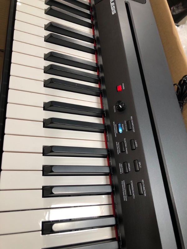 Photo 3 of *TWO BROKEN KEYS* Alesis Recital Grand 88 Key Digital Piano with Full Size Graded Hammer Action Weighted Keys Multi-Sampled Sounds 50W Speakers FX and 128 Poliphony
