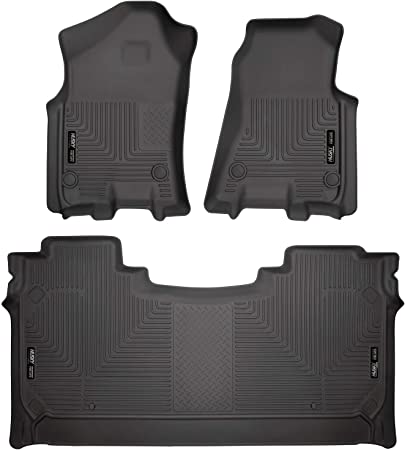 Photo 1 of Husky Liners Weatherbeater Series | Front & 2nd Seat Floor Liners - Black | 94001 | Fits 2019-2022 Dodge Ram 1500 Crew Cab w/o Factory Storage Box 3 Pcs
