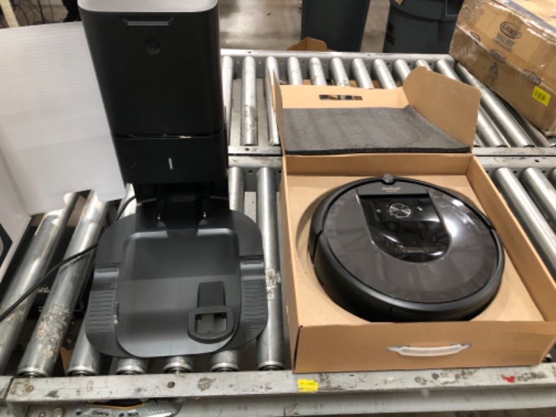 Photo 1 of iRobot Roomba i7+ (7550) Robot Vacuum with Automatic Dirt Disposal - Empties Itself for up to 60 days, Wi-Fi Connected, Smart Mapping, Works with Alexa, Ideal for Pet Hair, Carpets, Hard Floors, Black
