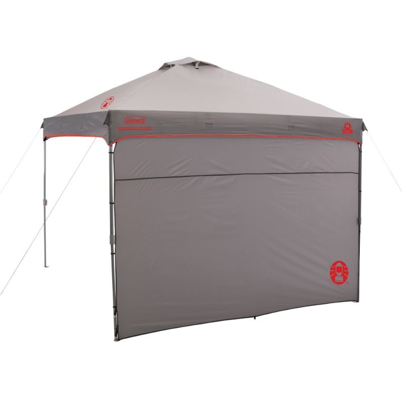 Photo 1 of **ONE OF EXTENDER ARE DAMAGE**
Coleman Instant Canopy with Sunwall 10'x10', Gray - Steel Frame
