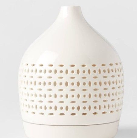 Photo 1 of 300ml Cutout Ceramic Color-Changing Oil Diffuser White - Opalhouse™

