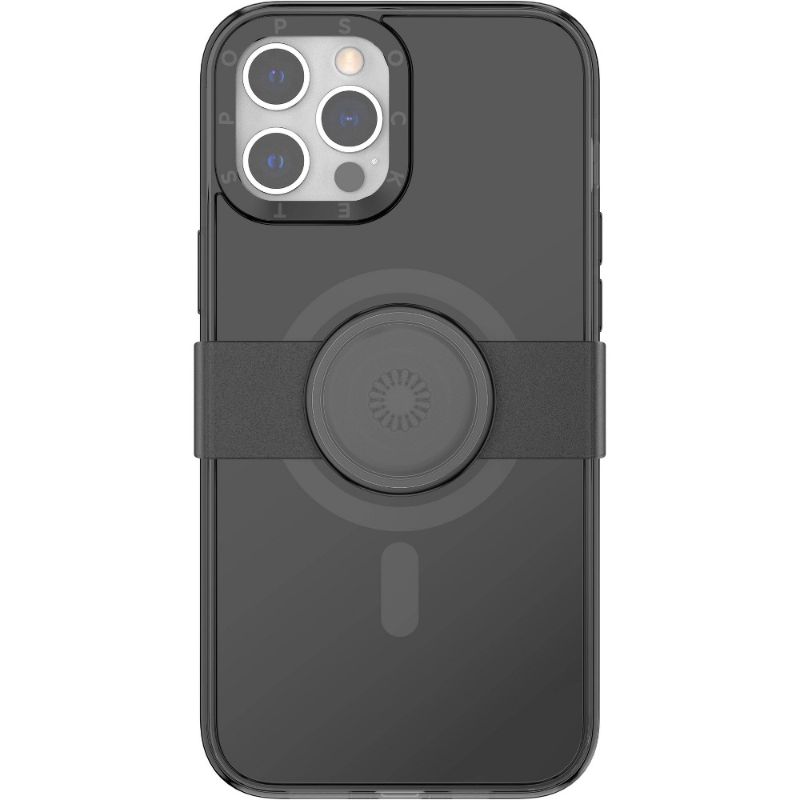 Photo 1 of PopSockets PopCase and Slide - Designed for iPhone 12 Pro Max - Compatible with MagSafe Accessories - Black
