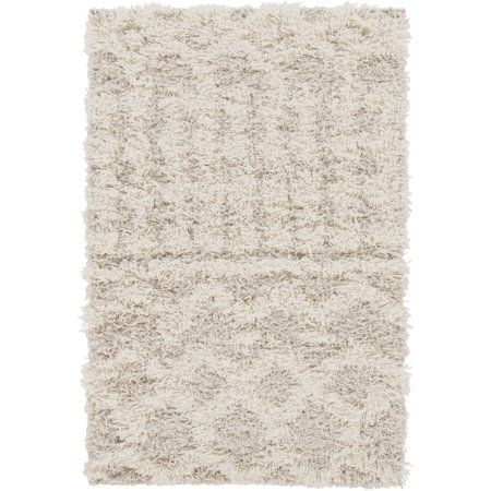 Photo 1 of 6 Ft. 7 in. X 9 Ft. 6 in. Urban Shag Area Rug, Cream & Beige