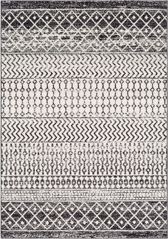 Photo 1 of Artistic Weavers Chester Boho Moroccan Area Rug,5'3" x 7'6",Black
