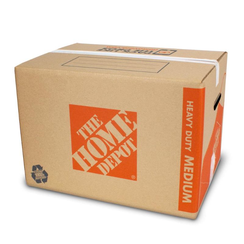 Photo 1 of 15 boxes - The Home Depot
21 in. L x 15 in. W x 16 in. D Heavy-Duty Medium Moving Box with Handles