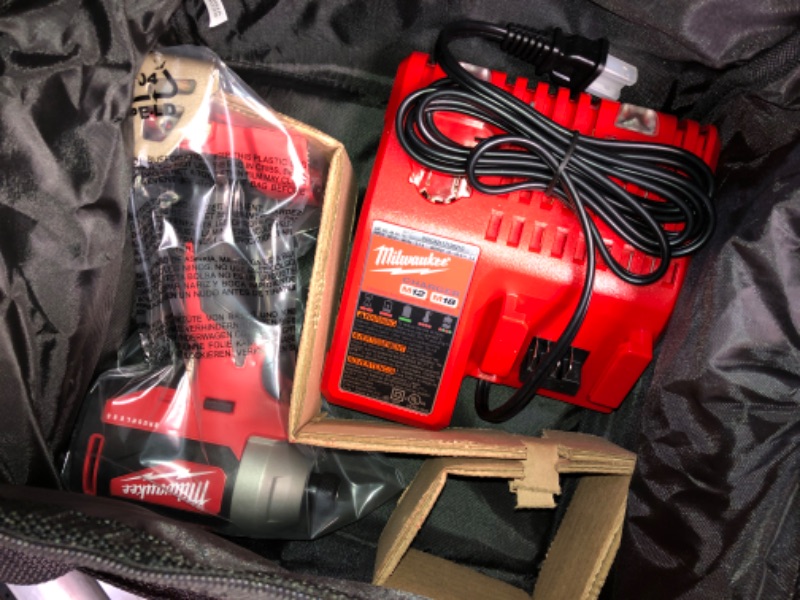 Photo 3 of Milwaukee M18 18V Lithium-Ion Compact Brushless Cordless 1/4 in. Impact Driver Kit W/ (1) 2.0 Ah Battery, Charger & Tool Bag