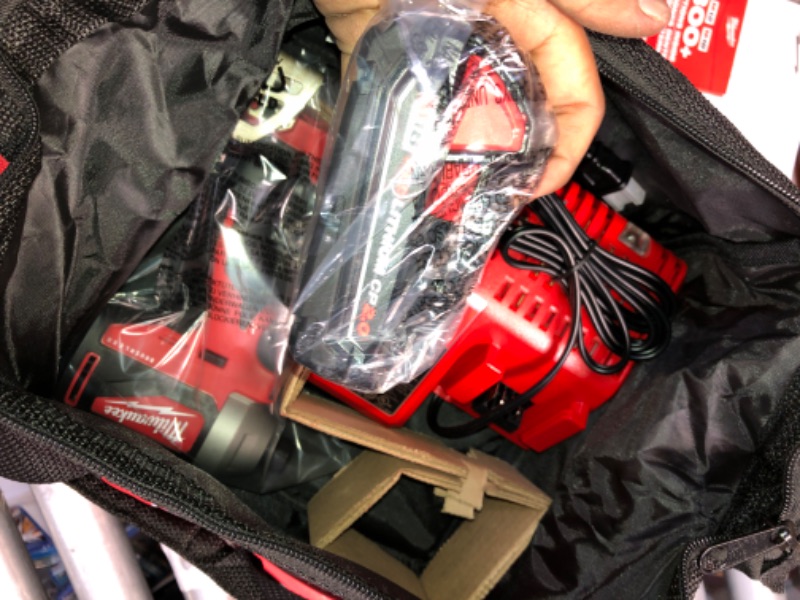 Photo 6 of Milwaukee M18 18V Lithium-Ion Compact Brushless Cordless 1/4 in. Impact Driver Kit W/ (1) 2.0 Ah Battery, Charger & Tool Bag