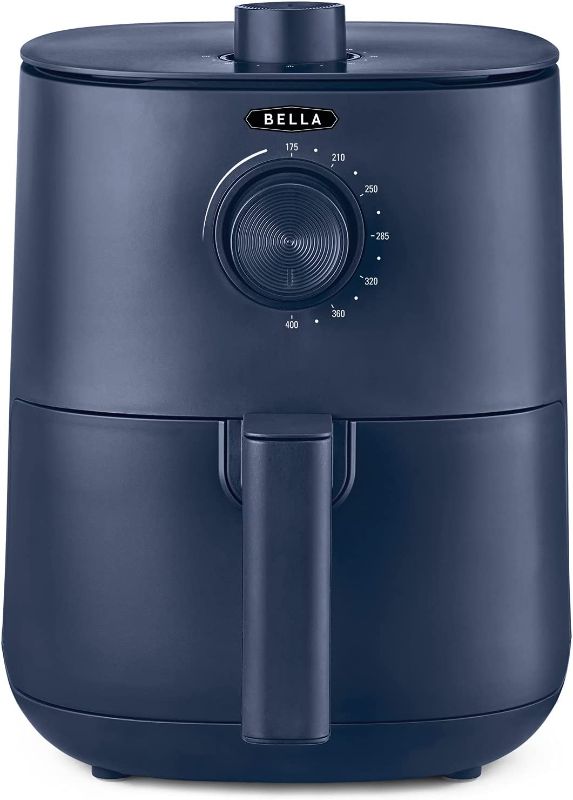 Photo 1 of **PARTS ONLY**

BELLA 2.9QT Manual Air Fryer, No Pre-Heat Needed, No-Oil Frying, Fast Healthy Evenly Cooked Meal Every Time, Removeable Dishwasher Safe Non Stick Pan and Crisping Tray for Easy Clean Up, Matte Blue
