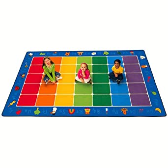 Photo 1 of **PHOTO FOR REFERENCE **Carpets for Kids Fun with Phonics Rectangle Carpet 7'6" x 12', 7'6'' x 12', Multicolored
