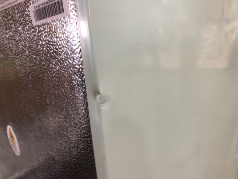 Photo 14 of (MULT. DENTS; CRACKED DOOR CORNER; DAMAGED FREEZER DOOR HINGE) Frigidaire EFR753-MINT 2 Door Apartment Size Refrigerator with Freezer, 7.5 cu ft, Retro, Mint
