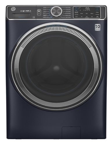 Photo 1 of (MISSING COVERS; SCRATCHED DOOR/FRAME; WATER WITHIN INTERIOR) GE® 5.8 CU. FT. (IEC) CAPACITY WASHER WITH BUILT-IN WIFI SAPPHIRE BLUE - GFW850SPNRS
