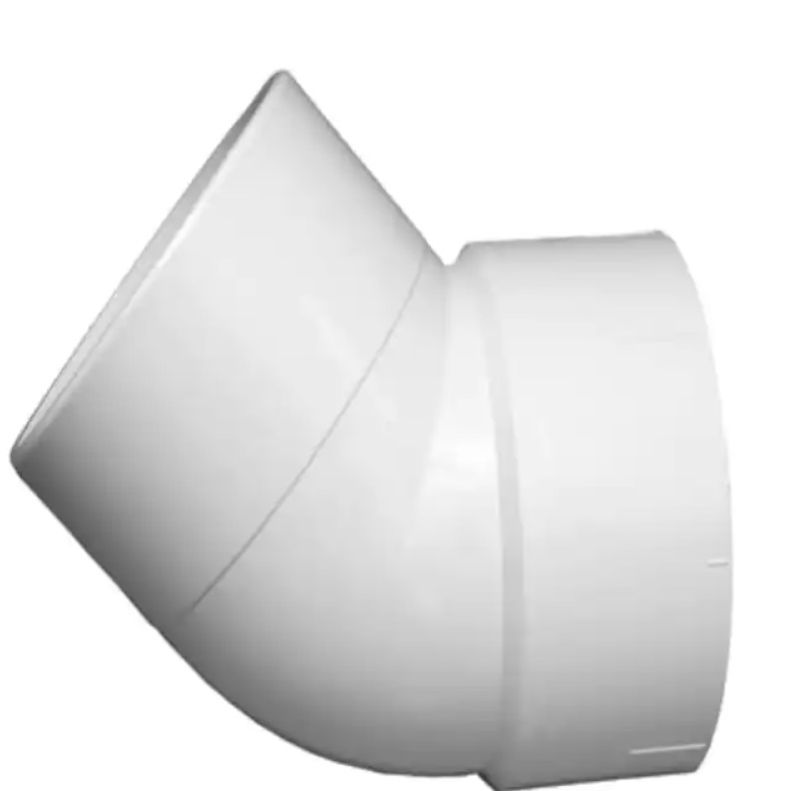 Photo 1 of 4 pack-  4 in. PVC DWV 45-degree Street Elbow Fitting
