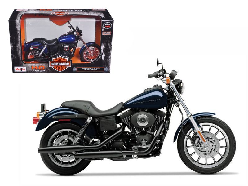 Photo 1 of Maisto 32321 2004 Harley Davidson Dyna Super Glide Sport Bike Motorcycle 1-12 Model
