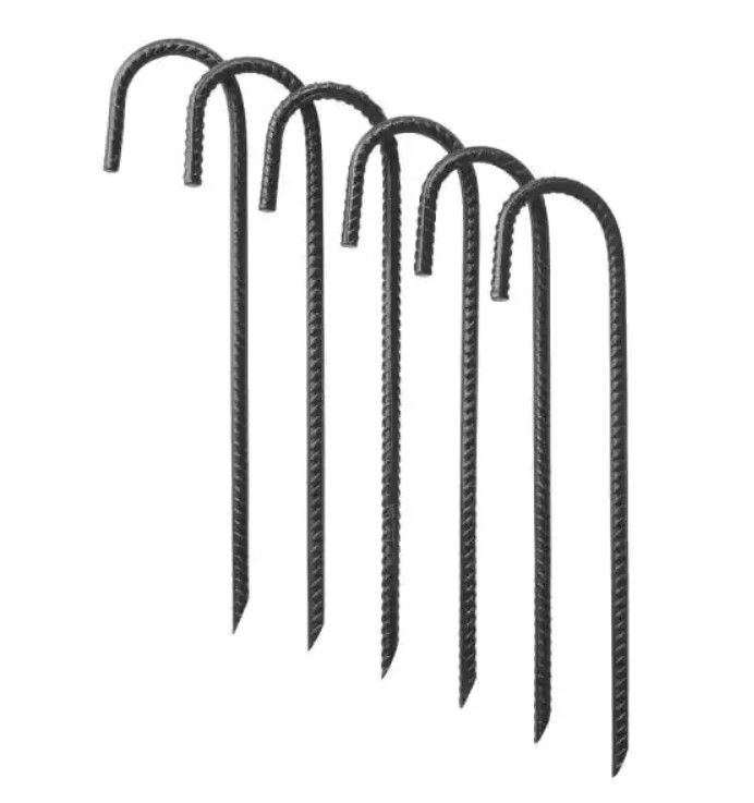 Photo 1 of 2 pack-Home Accents Holiday Heavy Duty Ground Stakes (6-Pack)