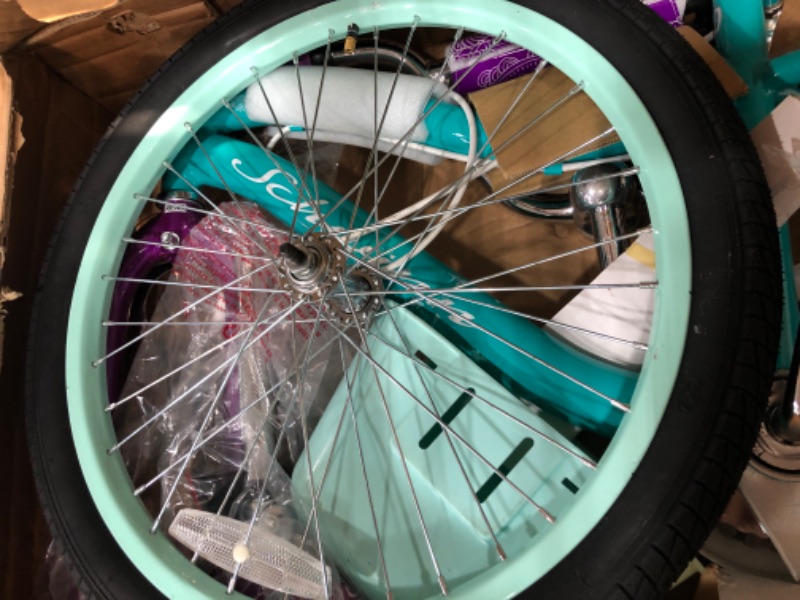 Photo 6 of Schwinn Elm Girls Bike for Toddlers and Kids, 20-Inch Wheels, Teal
