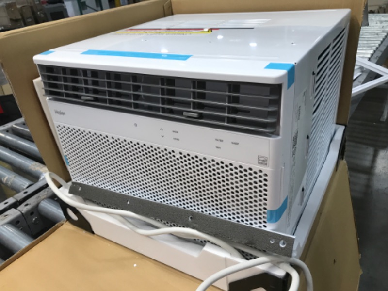 Photo 2 of **UNIT MAKES NOISES* MINOR DAMAGE* Haier Window Air Conditioner 10000 BTU, Wi-Fi Enabled, Energy-Efficient Cooling for Medium Rooms, 10K BTU Window AC Unit with Easy Install Kit, Control Using Remote or Smartphone App
