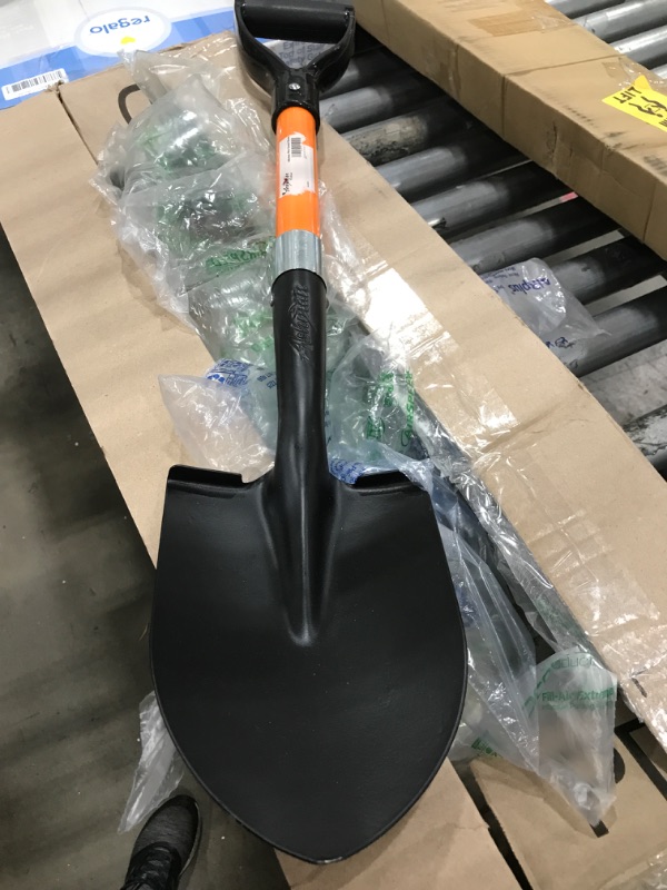 Photo 2 of Ashman Round Shovel (1 Pack) - 27 Inches in Length, Durable Handle, Round Shovel with Comfortable Grip with a Sturdy Blade, Multipurpose Premium Round Point Blade Shovel. 28 x 6 x 2.5 inches

