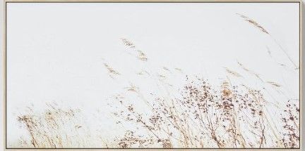 Photo 1 of 47" x 24" Wheat Framed Wall Canvas - Threshold™

