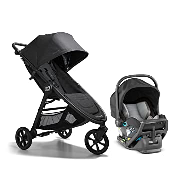 Photo 1 of Baby Jogger City Mini GT2 All-Terrain Travel System, Includes City GO 2 Infant Car Seat, Opulent Black
