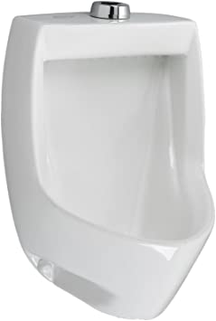 Photo 1 of American Standard 6581001.020 Maybrook Universal Washout Top Spud 0.50 GPF Urinal, White ?12.75 x 12.75 x 18 inches

