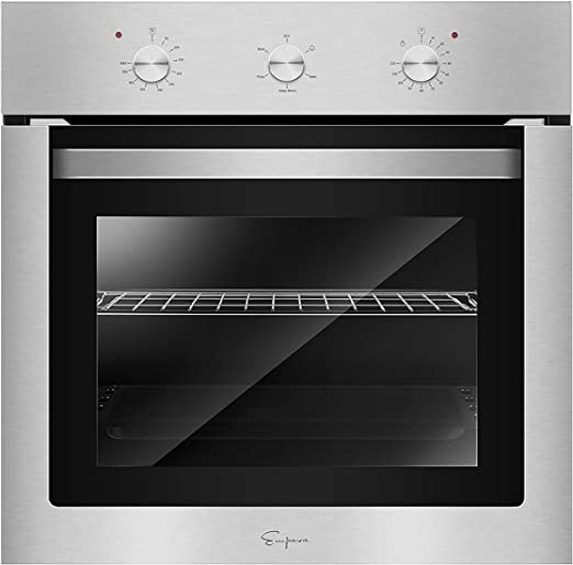 Photo 1 of Empava Stainless Steel 24" Built-in Single Wall Ovens with Basic Broil/Bake Functions Mechanical Knobs Control, WOA01
?23.43 x 20.67 x 23.43 inches
