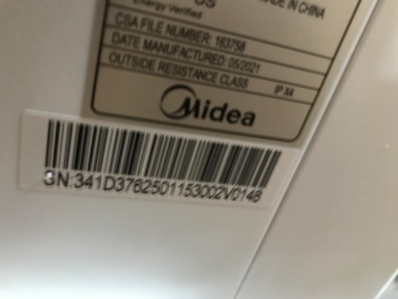 Photo 5 of ***PARTS ONLY***  Midea 8,000 BTU U-Shaped Smart Inverter Window Air Conditioner–Cools up to 350 Sq. Ft., Ultra Quiet with Open Window Flexibility, Works with Alexa/Google Assistant, 35% Energy Savings, Remote Control
19.17"D x 21.97"W x 13.46"H
