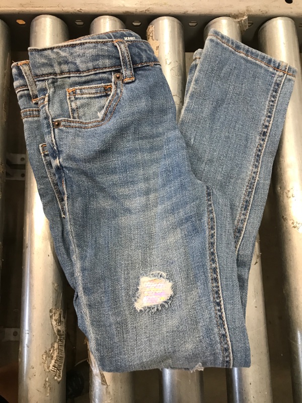 Photo 2 of Girls' Flip Sequin Mid-Rise Jeans - Cat & Jack™ size 7 
